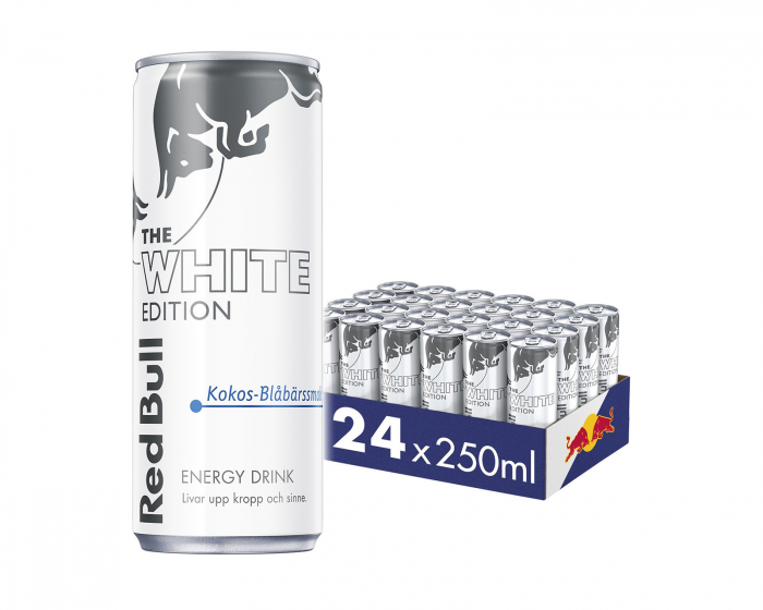 Red Bull 24x Energy Drink, 250 ml, White Edition