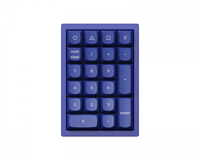 Keychron Q0 Number Pad RGB Hot-Swap [Gateron G Pro Red] - Blau Ziffernblock
