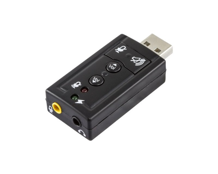 Deltaco USB Soundkarten 7.1 2x 3,5mm