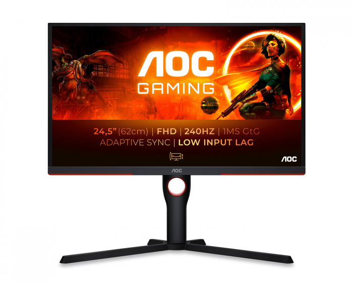 AOC 25G3ZM 25” LED Gaming Monitor 240Hz 1ms VA FHD