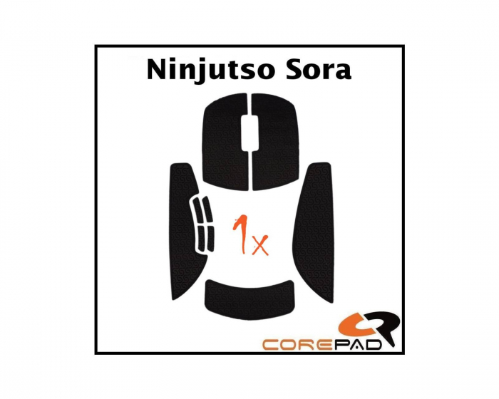 Corepad Soft Grips für Ninjutso Sora - Schwarz