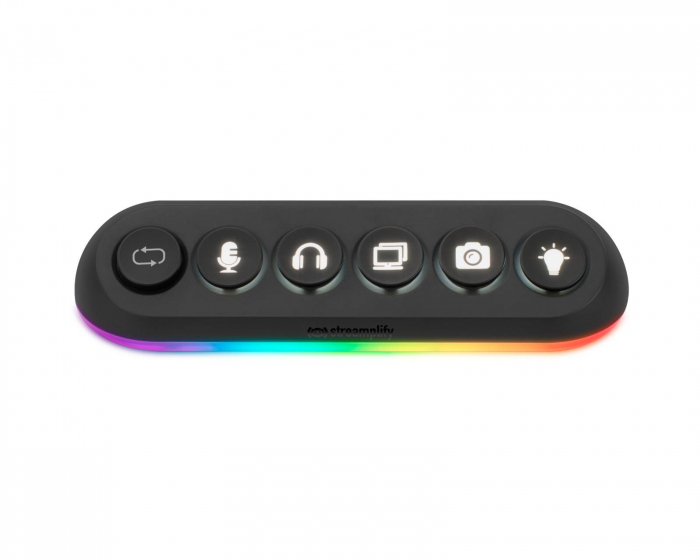 Streamplify HUB DECK 5, RGB 5-Port USB Hub, 12V - Schwarz