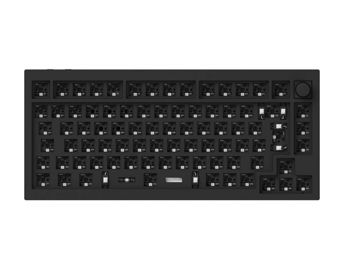 Keychron Q1 Pro QMK 75% ISO Barebone Hotswap Kabellos Tastatur - Carbon Black