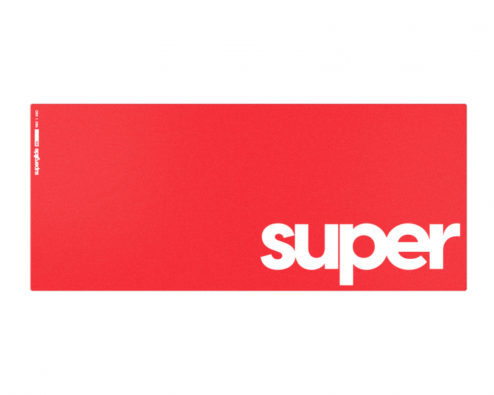 Superglide Glas-Mauspad - Supersize - XXL - Rot