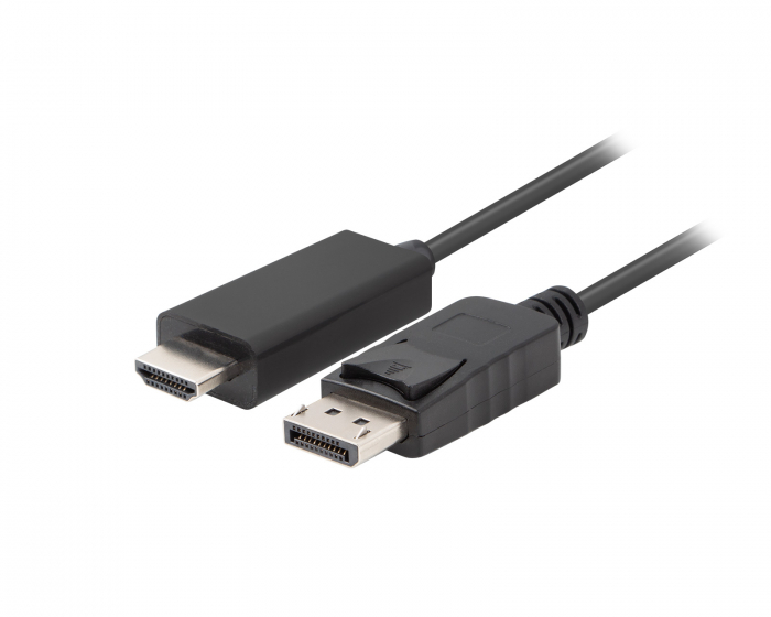 Lanberg DisplayPort auf HDMI Kabel FHD - Schwarz - 1m