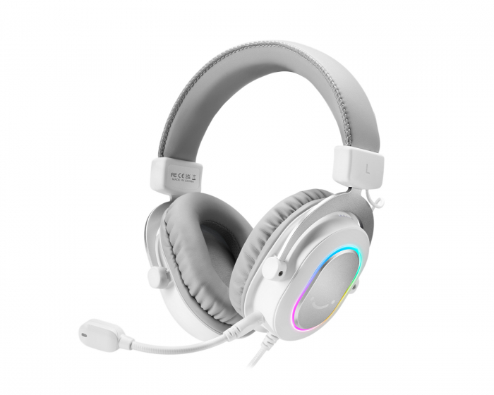 Fifine H6 USB 7.1 Gaming-Headset RGB - Weiß