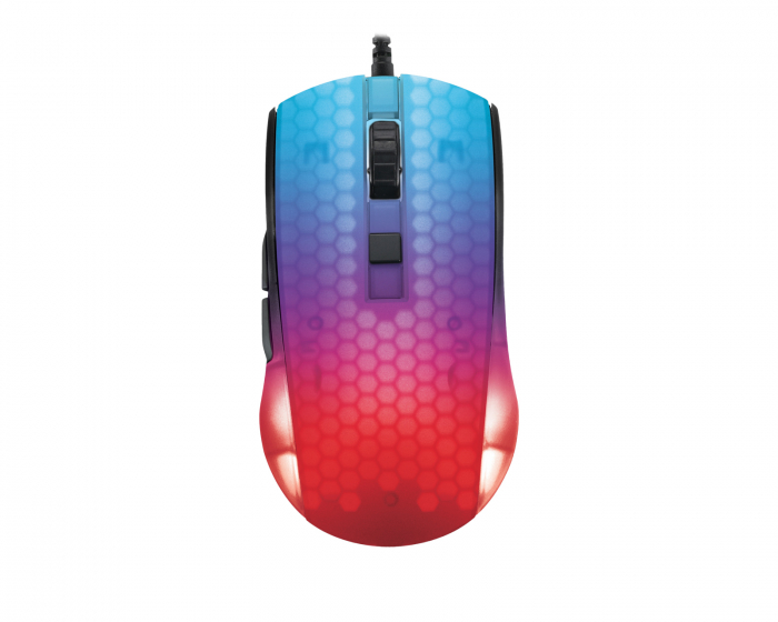 Deltaco Gaming DM310 Halbtransparente RGB Gaming-Maus - Schwarz