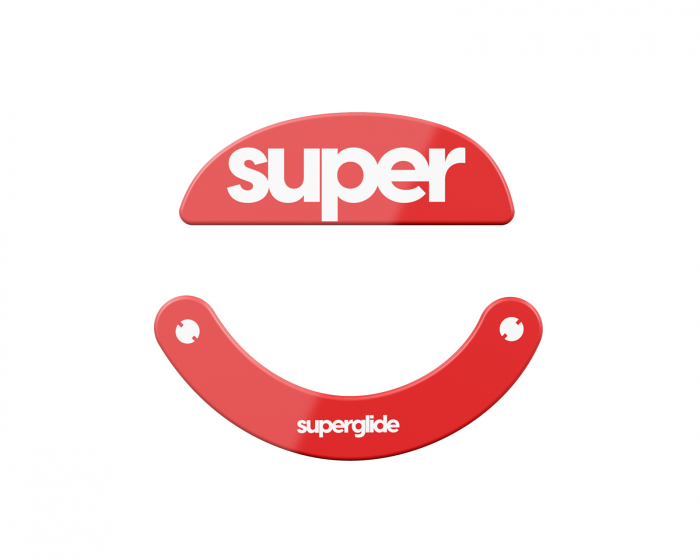 Superglide Version 2 Glas Skates für Pulsar Xlite/V2/V2 Mini/V3 - Rot