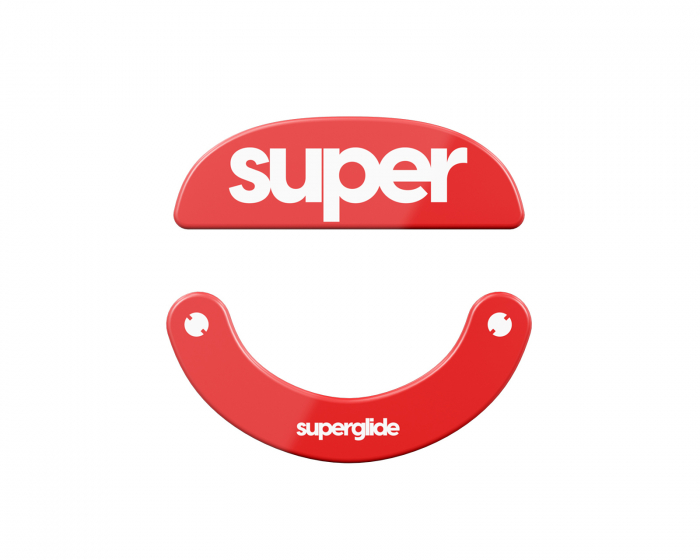 Superglide Glas Skates Type-C für Pulsar X2 Series - Rot