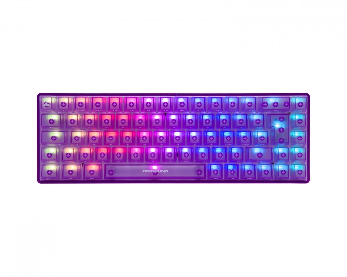 Higround AMETHYST Base 65 Hotswap Gaming Tastatur - ISO Deutsch [Weiße Flamme]