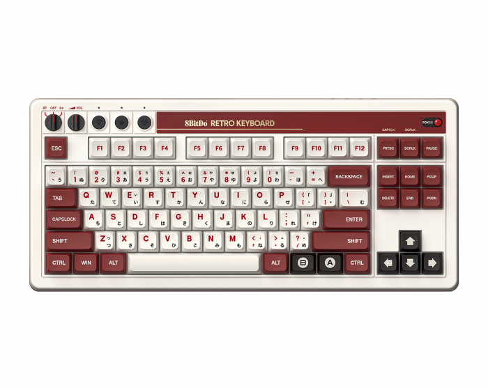 8Bitdo Retro Mechanical Keyboard - Kabellose Tastatur ANSI - Fami Edition