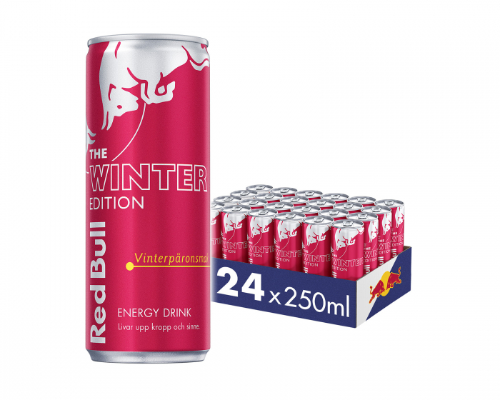 Red Bull 24x Energy Drink, 250 ml, The Winter Edition (Winterbirnengeschmack)