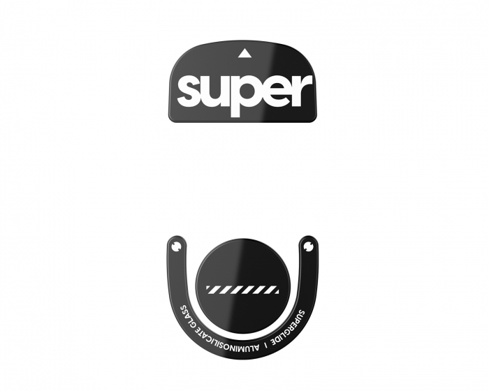 Superglide Version 2 Glass Skates für Logitech G Pro X Superlight 2 - Schwarz