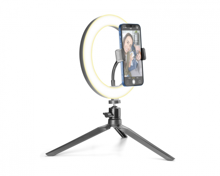 Cellularline Selfie Ring Tripod 8″ - Ring Light - LED-Leuchte