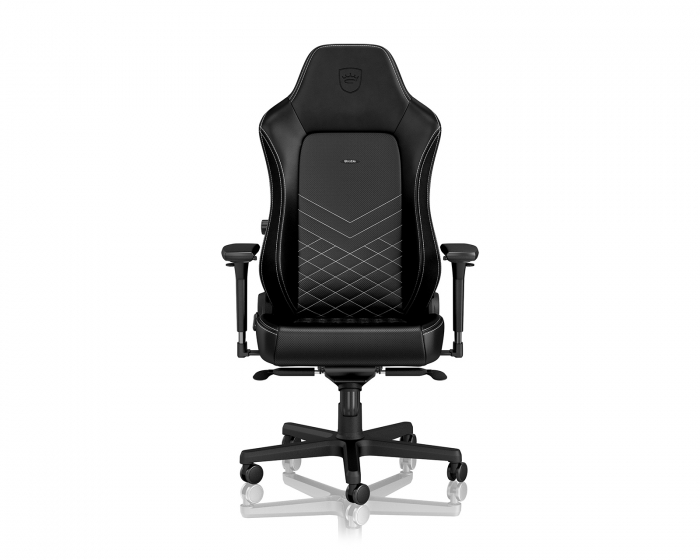 noblechairs HERO PU-Leather - Schwarz / Platinweiß