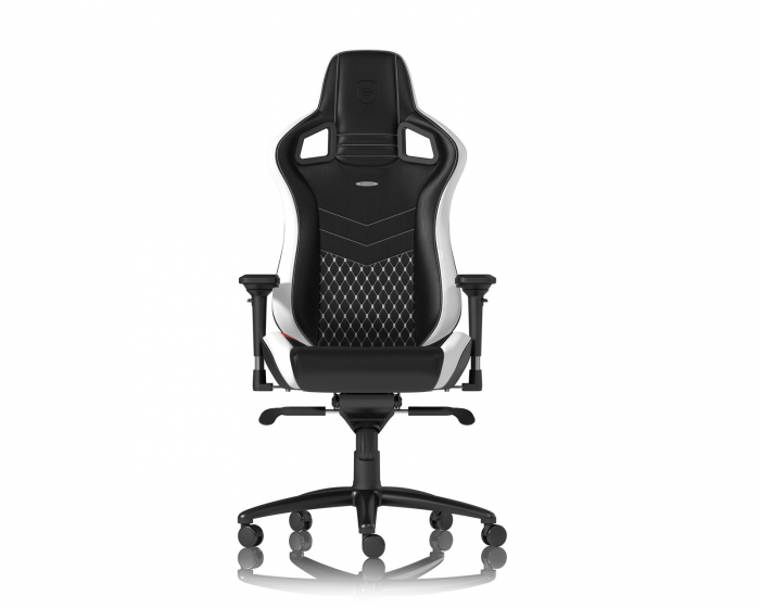 noblechairs EPIC Real Leather - Schwarz / Weiß / Rot