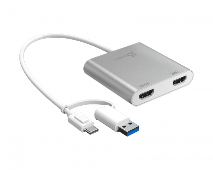 j5create  USB-C bis Dual HDMI Multi-Monitor Adapter