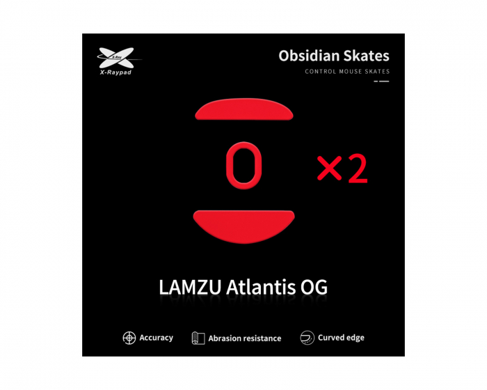 X-raypad Obsidian Mouse Skates für Lamzu Atlantis OG
