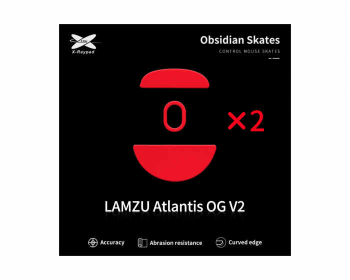X-raypad Obsidian Mouse Skates für Lamzu Atlantis OG V2