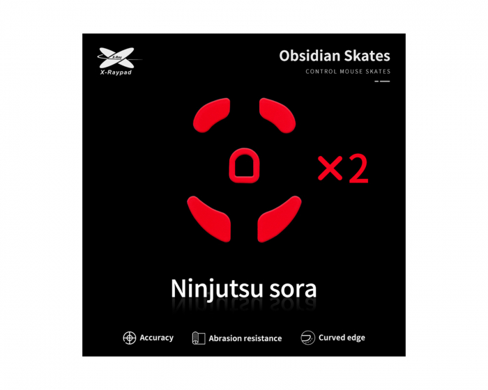 X-raypad Obsidian Mouse Skates für Ninjutso Sora