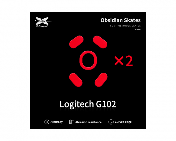 X-raypad Obsidian Mouse Skates für Logitech G102/G Pro