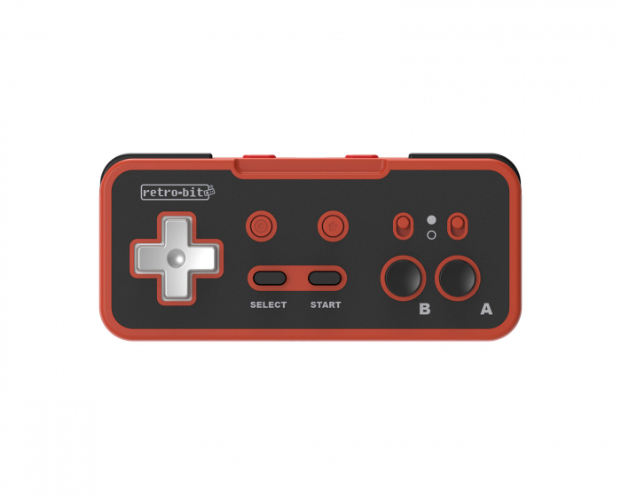 Retro-Bit Origin8 Wireless Controller, 2.4G Pad NS, Red & Black