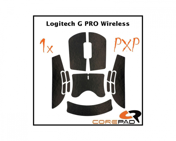 Corepad PXP Grips für Logitech G PRO Wireless - Black