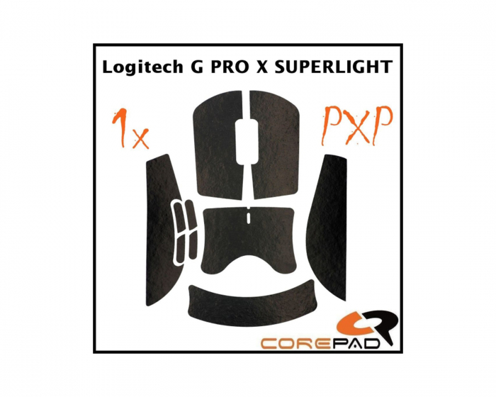 Corepad PXP Grips für Logitech G Pro X Superlight 2 - Black