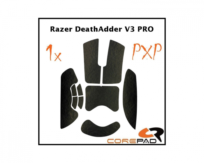 Corepad PXP Grips für Razer DeathAdder V3 Pro - Black