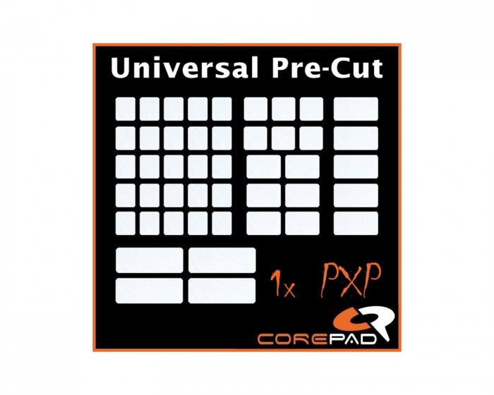 Corepad PXP Universal Pre-Cut Grips für Tastatur und Maus - White