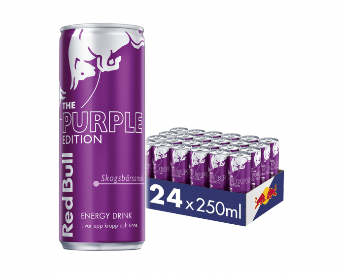 Red Bull 24x Energy Drink, 250 ml, The Winter Edition (Waldbeergeschmack)