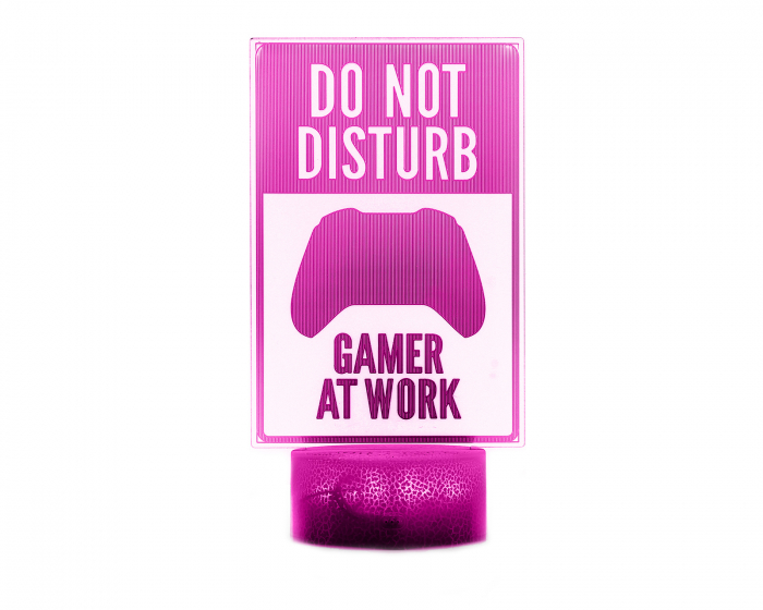 MaxCustom 3D Nachtlicht - Do Not Disturb, Gamer at Work