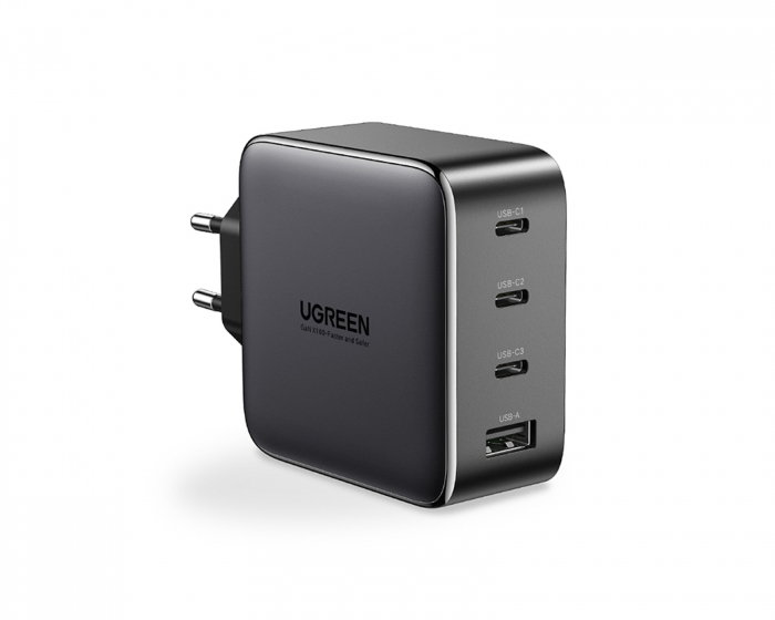 UGREEN Nexode 100W USB-C PD GaN - 4-Port Ladegerät - Schwarz