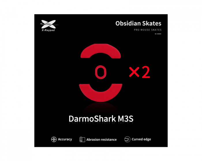 X-raypad Obsidian Mouse Skates für DarmoShark M3S