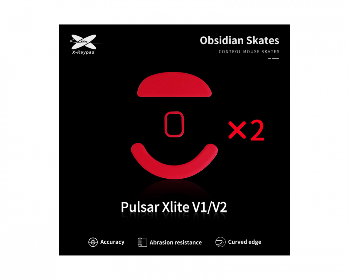 X-raypad Obsidian Mouse Skates für Pulsar Xlite V1/V2/V3