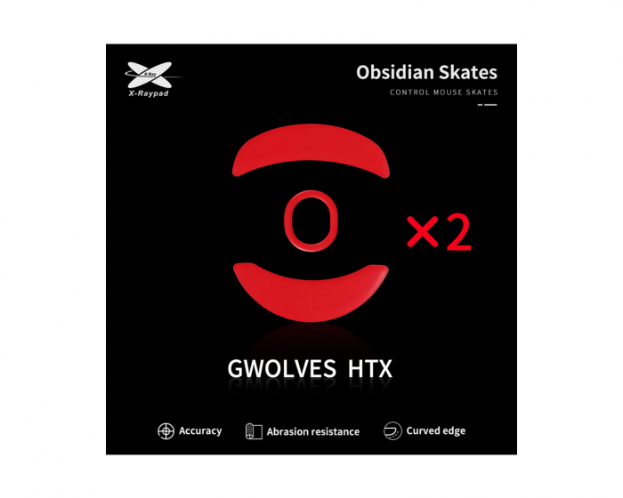 X-raypad Obsidian Mouse Skates für G-Wolves HTX 4K/HTX ACE