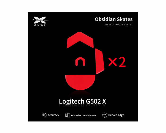 X-raypad Obsidian Mouse Skates für Logitech G502 X Wired