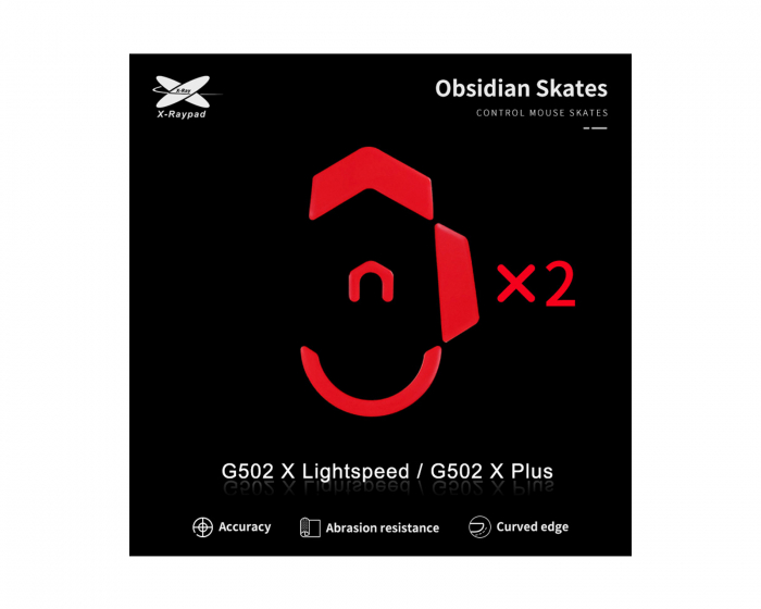 X-raypad Obsidian Mouse Skates für Logitech G502 X Lightspeed/G502 X PLUS