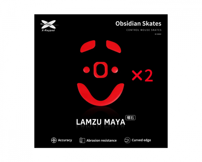 X-raypad Obsidian Mouse Skates für Lamzu Maya