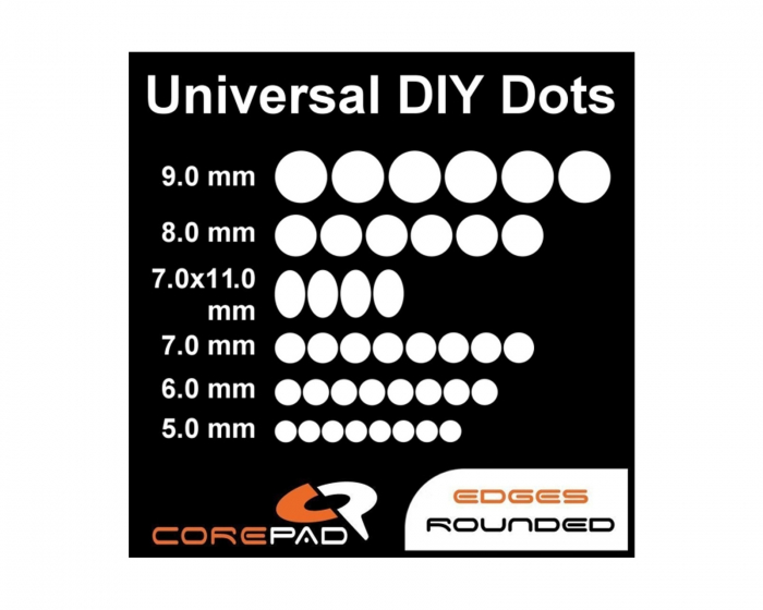 Corepad Skatez für Universal Use - Dots 0.75mm