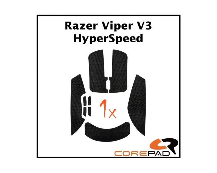 Corepad Soft Grips für Razer Viper V3 HyperSpeed Wireless - Schwarz
