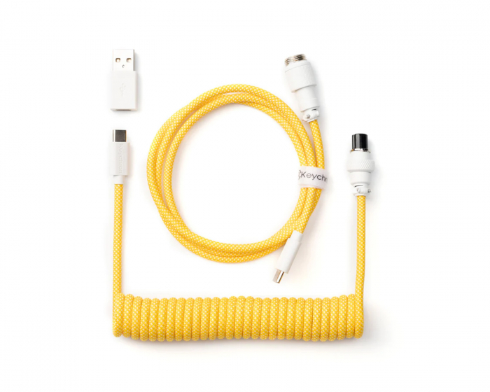 Keychron Custom Coiled Aviator Kabel USB-C - Gelb