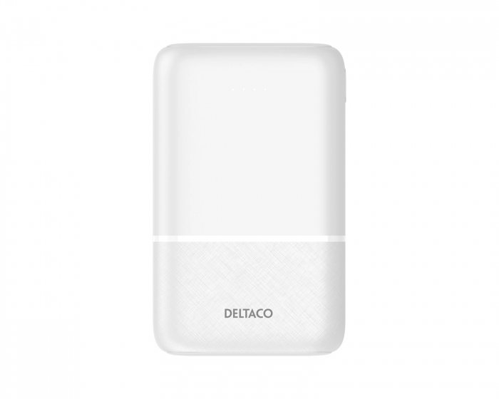 Deltaco 10.000 mAh Powerbank - Weiß