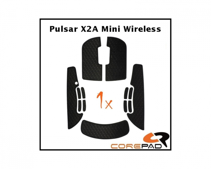 Corepad Soft Grips für Pulsar X2A Mini Wireless - Schwarz