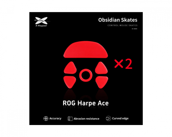 X-raypad Obsidian Mouse Skates für ROG Harpe Ace