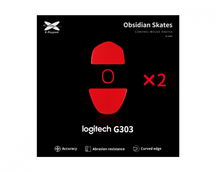 X-raypad Obsidian Mouse Skates für Logitech G303
