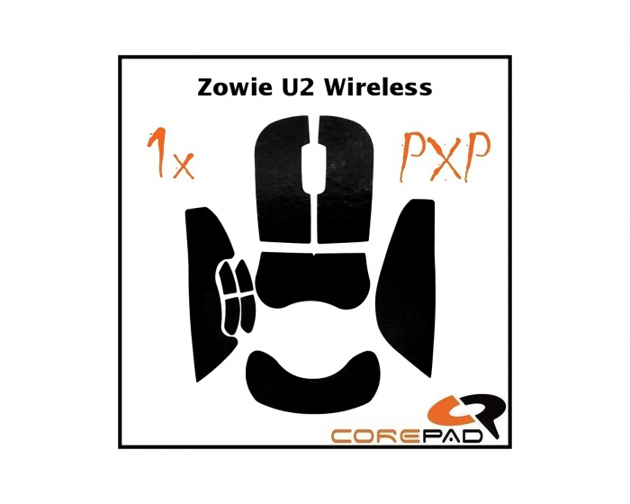 Corepad PXP Grips für ZOWIE U2 - Schwarz