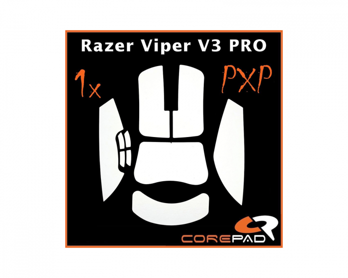 Corepad PXP Grips für Razer Viper V3 Pro - Weiß