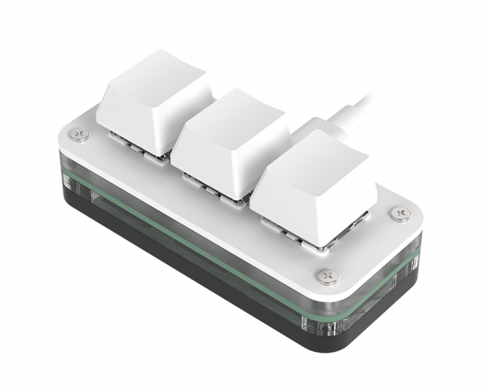 MaxMount 3-Key RGB Mini-Mechanische Keypad - Weiß