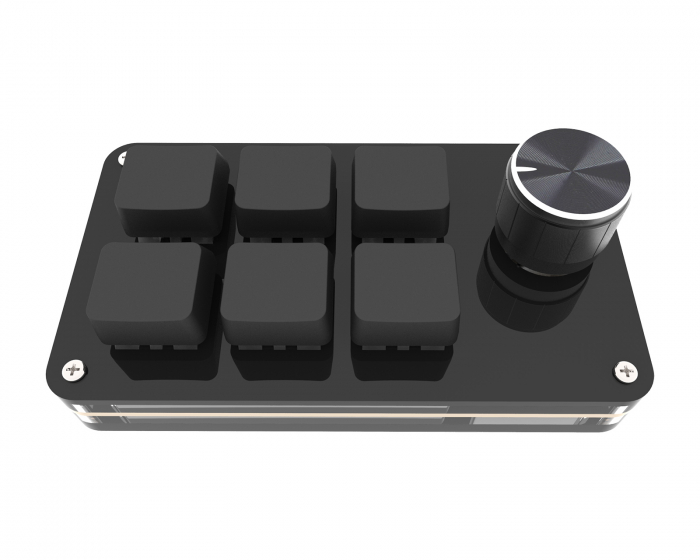 MaxMount 6-Key RGB Mini-Mechanische Keypad mit Knob - Schwarz